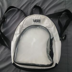 Vans Classic White and Black Backpack